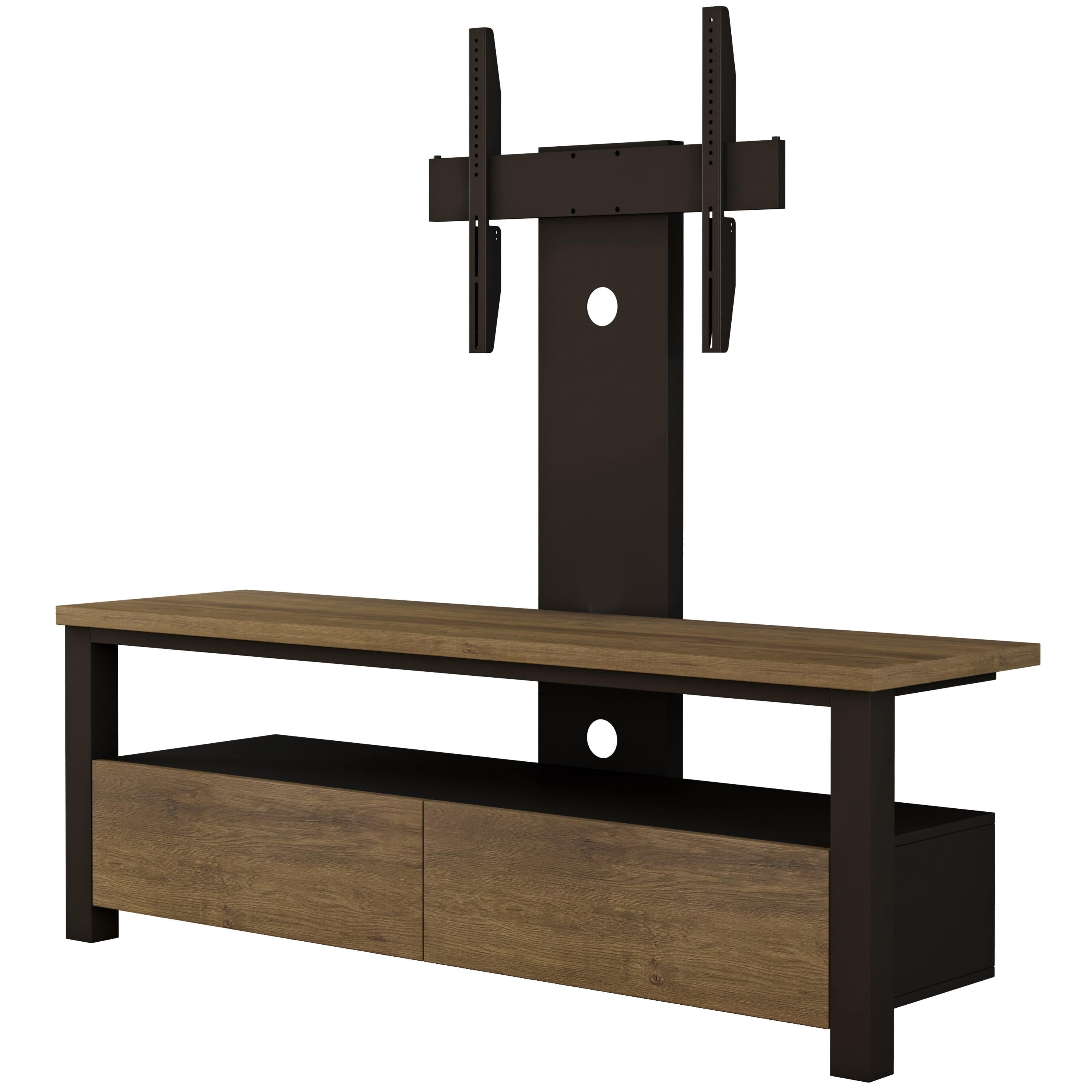 VOODOO Dark Oak Entertainment Unit by Tauris - Stylish TV Stand for Living Room, Home Theater & Media Storage