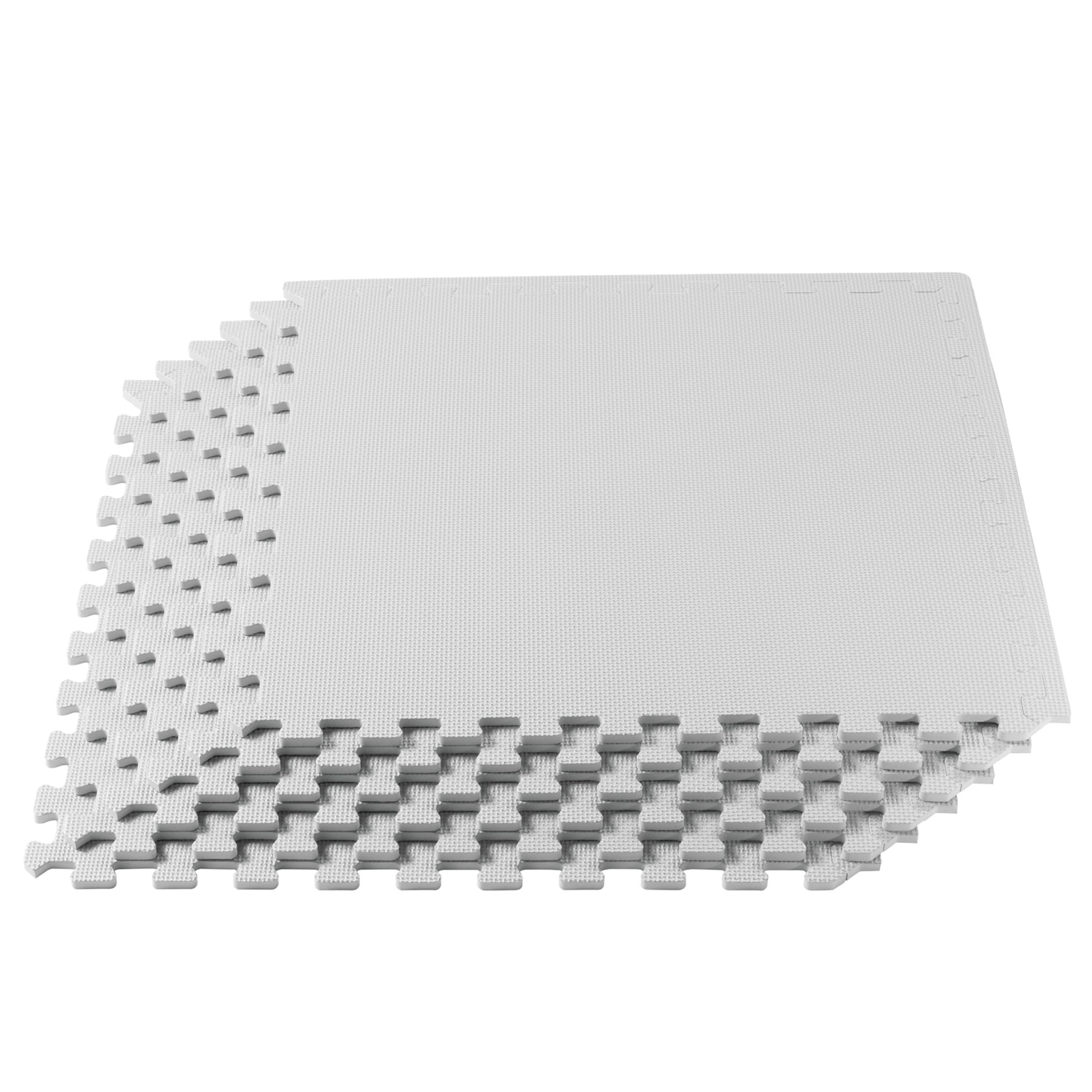 3/8 Inch Thick High-Density Exercise Floor Mat - Non-Slip Gym Mats for Home Workouts, Yoga, Pilates & Martial Arts - Perfect for Home Gyms, Fitness Studios & Play Areas