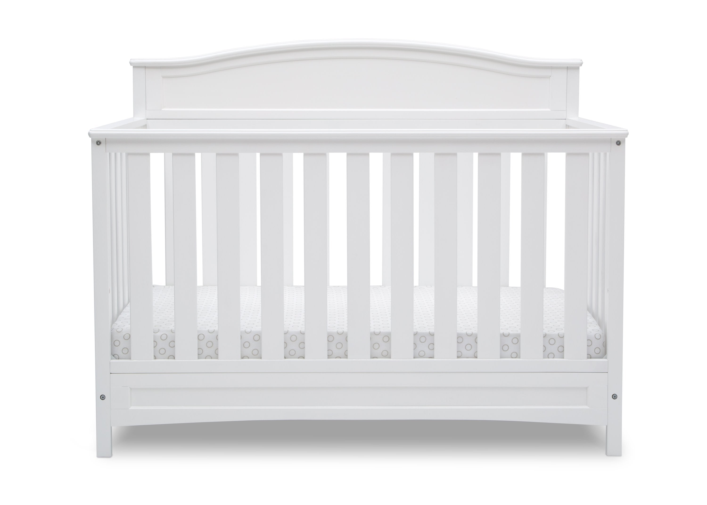Emery Deluxe 6-in-1 Convertible Baby Crib - Toddler Bed, Daybed & Full-Size Bed - Modern Nursery Furniture for Newborns to Teens - Perfect for Small Spaces & Growing Families