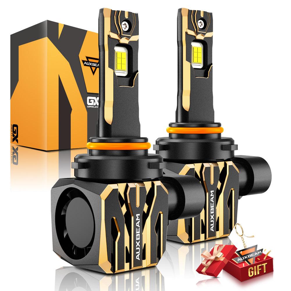 9005/HB3 LED Headlight Bulbs - 120W 30000LM Super Bright - GX Plug & Play Series - 6500K Cool White - Pack of 2 Bulbs - Perfect for Night Driving & Foggy Conditions