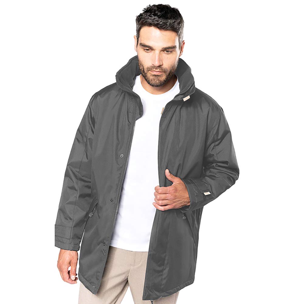 Men's Waterproof Winter Parka Jacket - Lightweight Insulated Windproof Coat for Hiking & Outdoor Activities