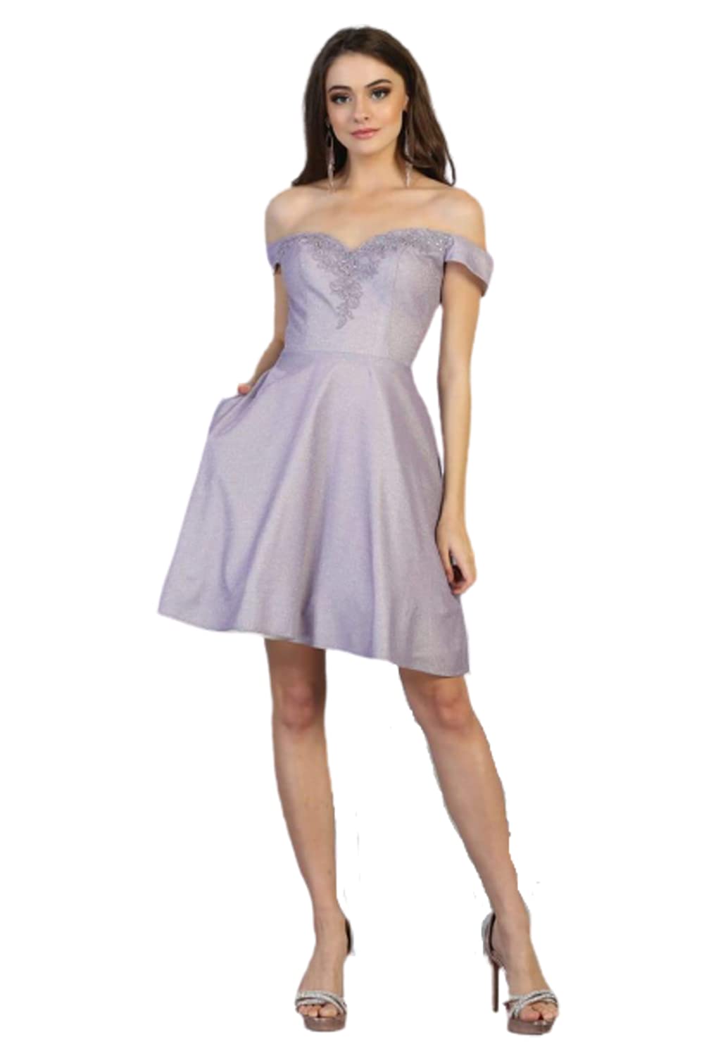 Elegant Metallic Graduation Short Dress for Women - Perfect for Graduation Ceremonies, Parties & Special Occasions
