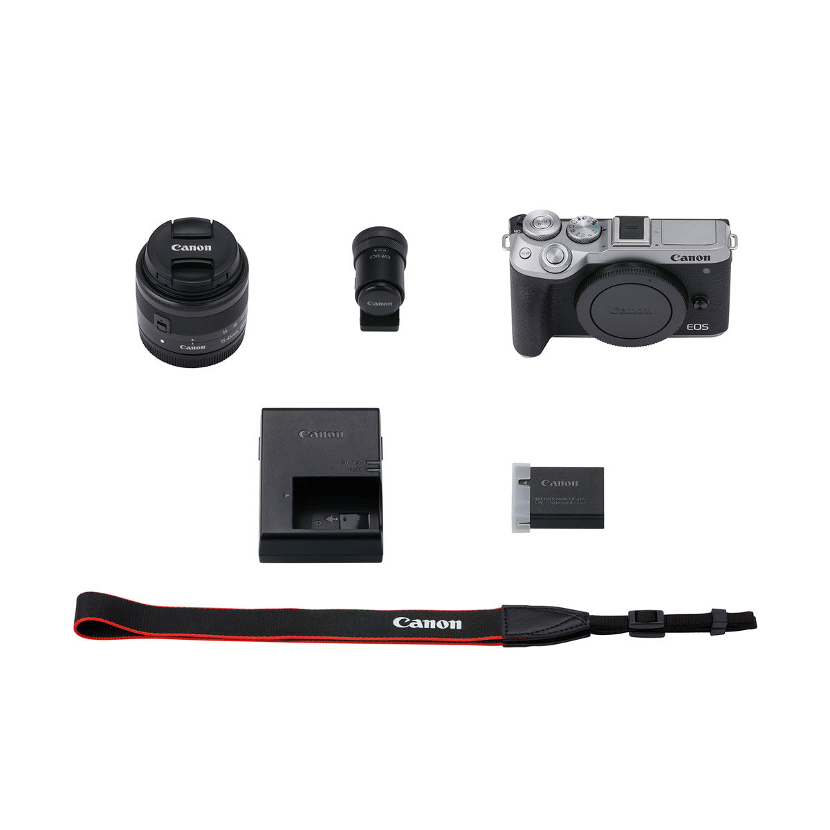 Canon EOS M6 Mark II Mirrorless Digital Camera with 15-45mm Lens Kit, 32.5MP APS-C Sensor, 4K Video, WiFi & Bluetooth - Perfect for Travel Photography, Vlogging & Content Creation (Silver)