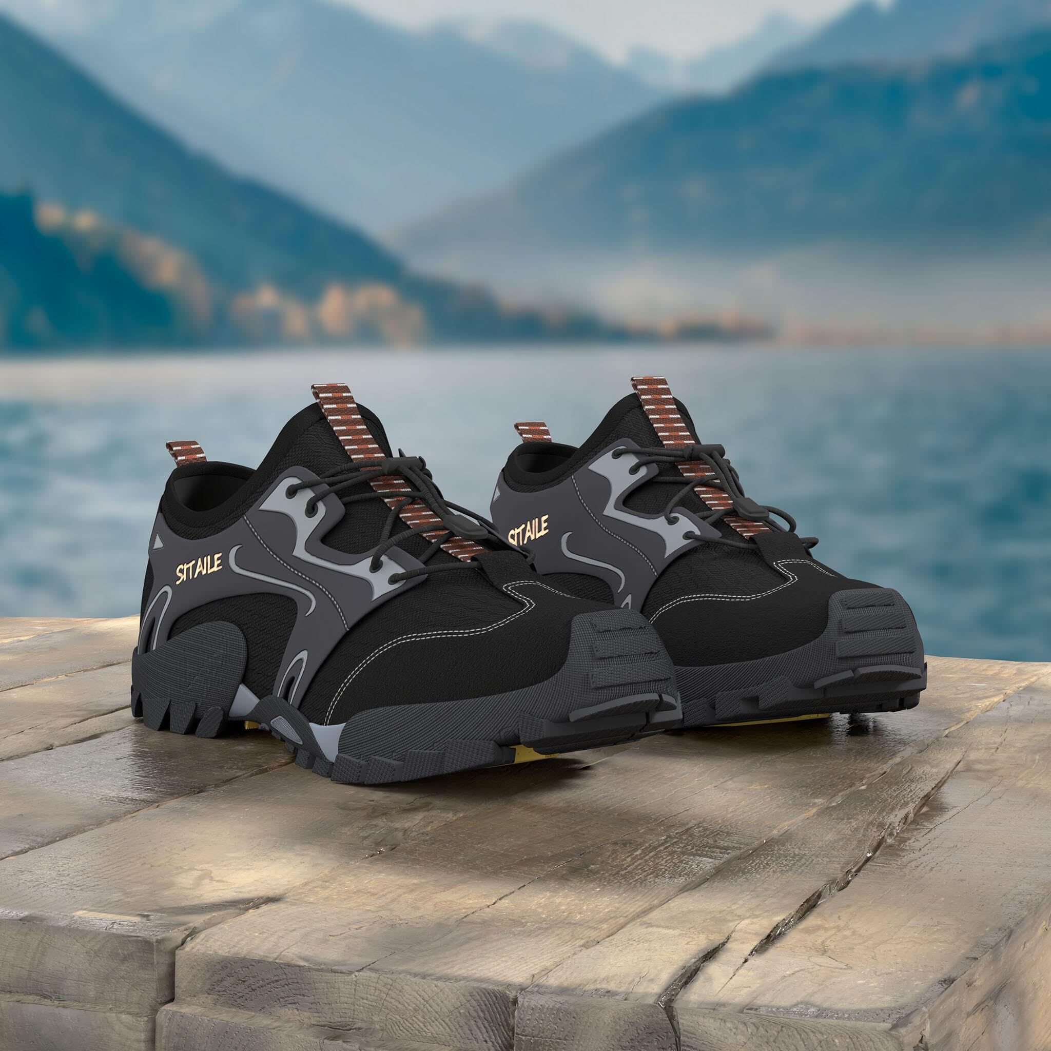 **Men's & Women's Quick-Dry Hiking Water Shoes - Barefoot Aqua Swim Shoes for Pool, Beach, Fishing & River Hiking - Lightweight Sandals for Outdoor Adventures**