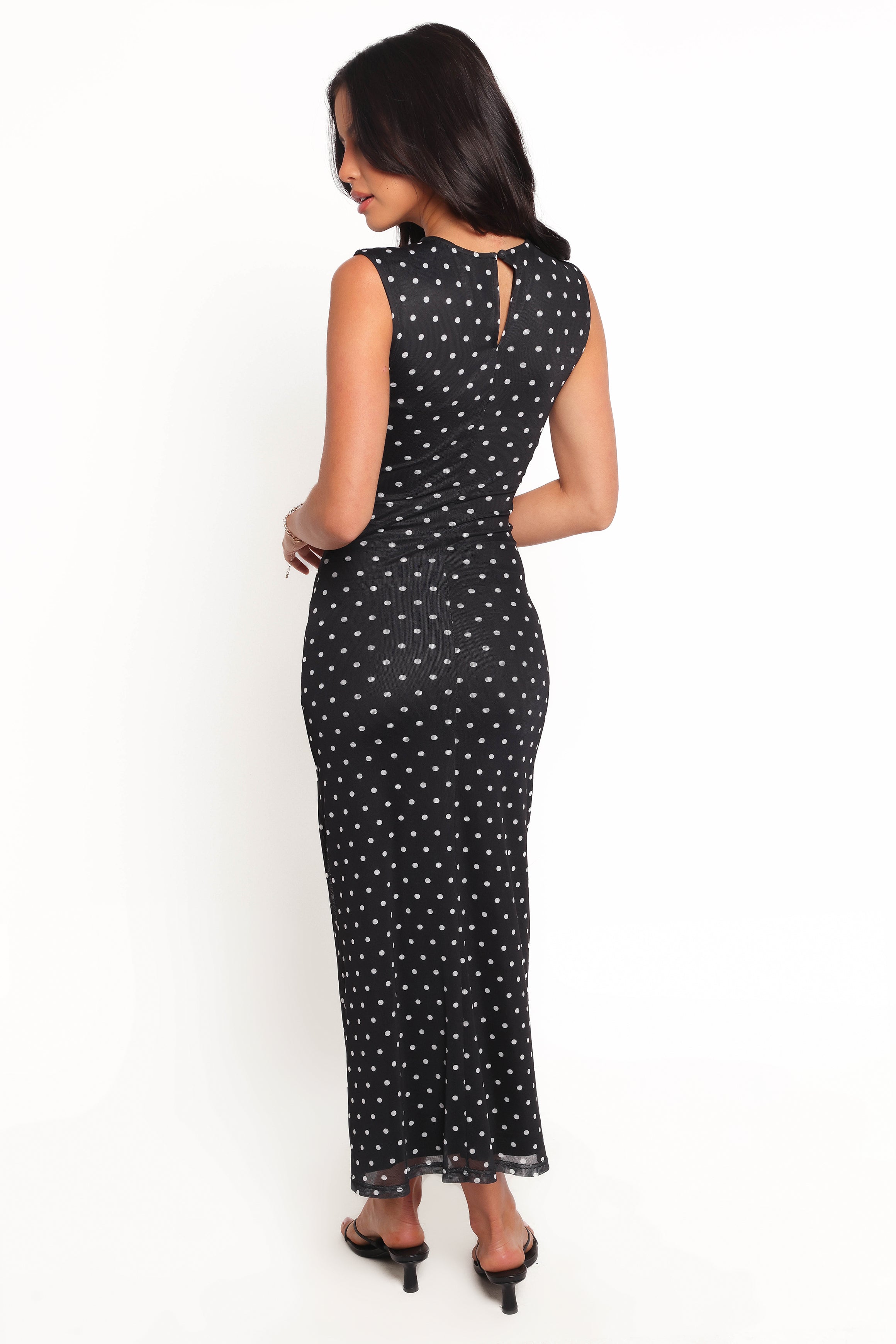 Drea Maxi Dress - Black Polka Dot Summer Dress for Women | Flowy Boho Chic Long Dress | Perfect for Beach, Vacation & Casual Outings