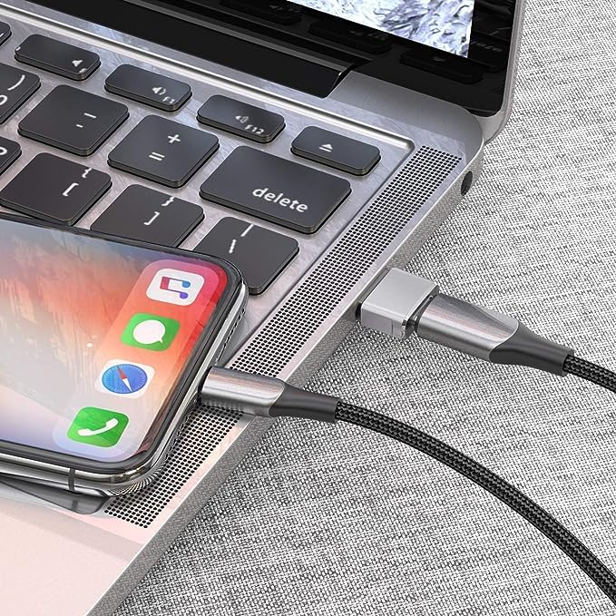 USB 3.1 Type C Female to USB 3.0 Male Adapter - Thunderbolt 4 OTG Power Converter for Samsung Galaxy, Smartphones & Laptops - Silver USB-C to USB 3.0 Charging Cable for Fast Data Transfer & Device Charging