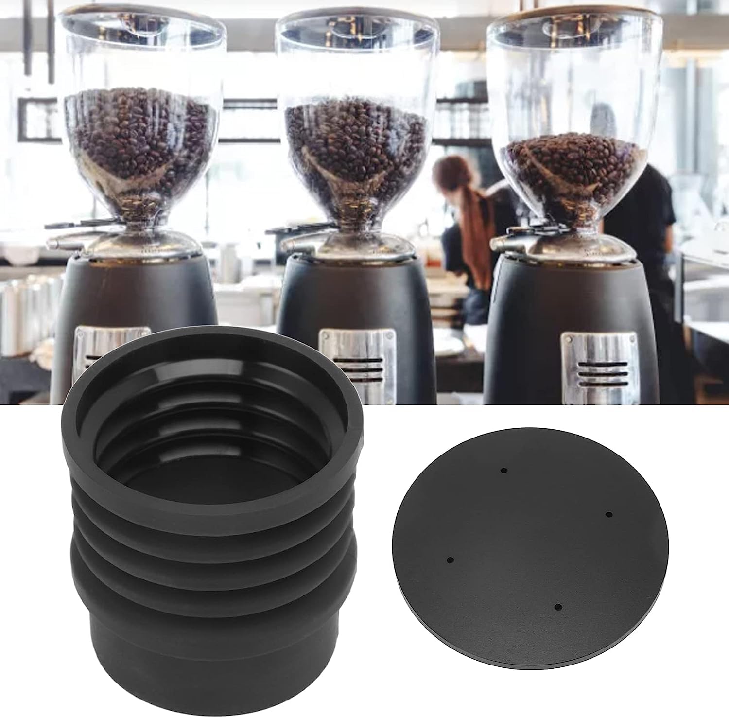 Single Dose Hopper Compatible for Mazzer, Niche Zero, FAEMA 900N, Mahlkonig EK43 & Fiorenzato Grinders - Blow Out Residual Coffee Grounds - Perfect Cleaning Tool for Home Baristas & Coffee Shops