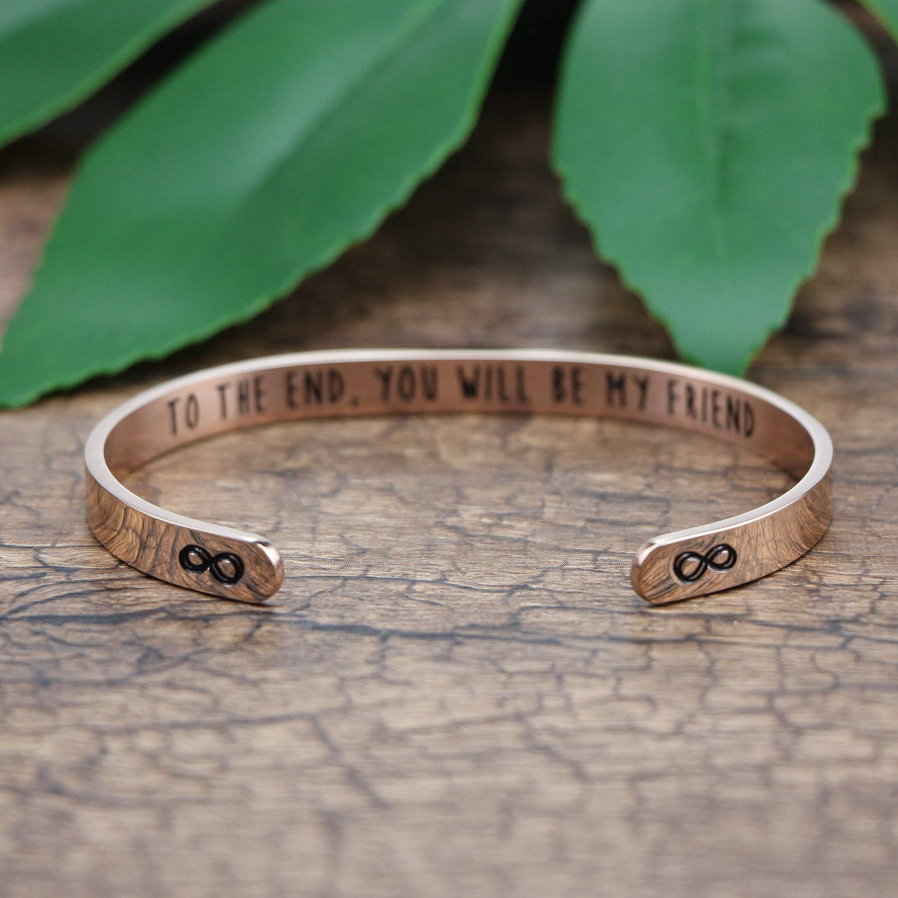 JoycuFF Women's Stainless Steel Cuff Bracelet - Meaningful Christmas, Birthday & Thanksgiving Gift for Mom - Elegant Bangle Jewelry for Mother's Day, Anniversary & Special Occasions