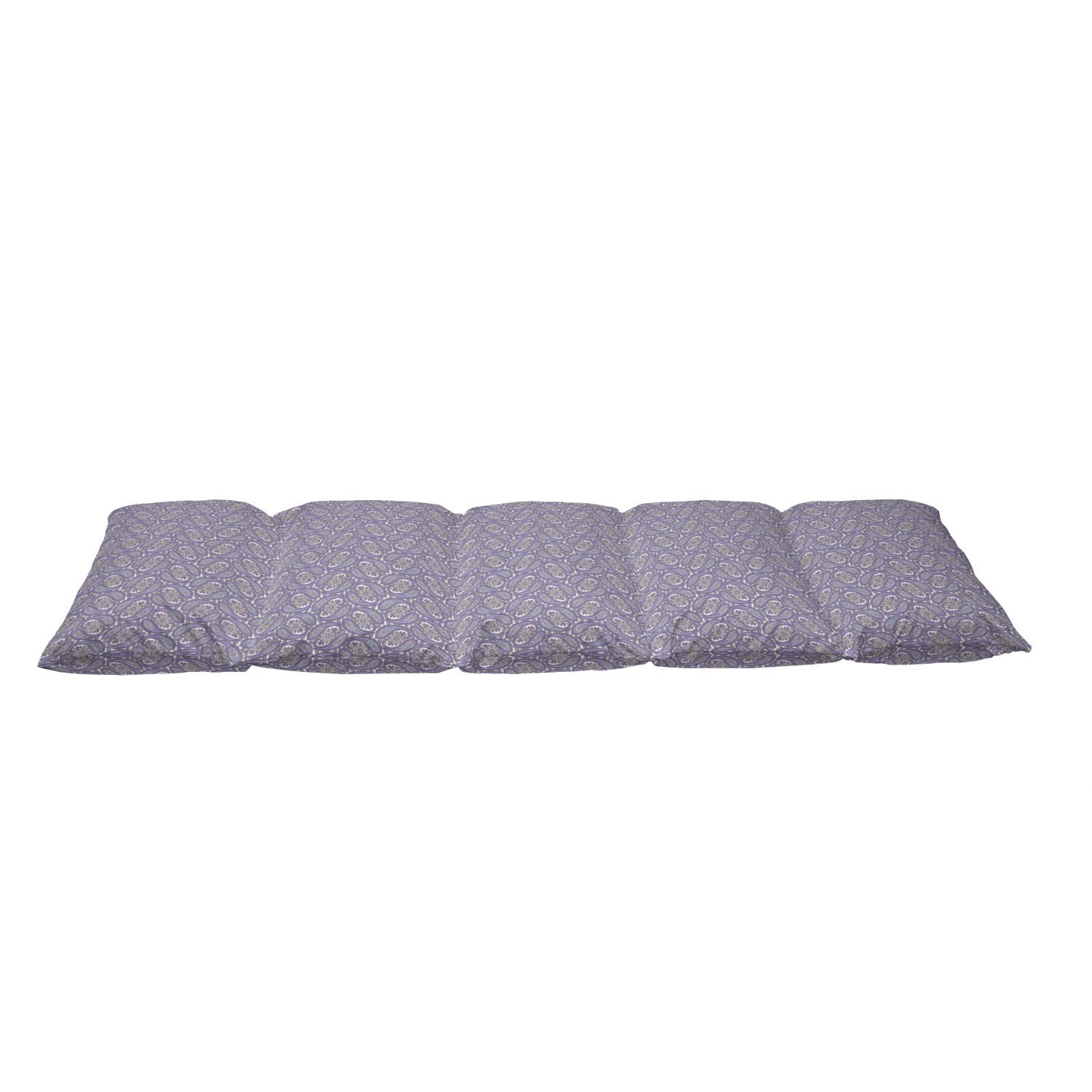 Ambesonne Paisley Floor Pillow Lounger Cover - Blue and Purple Tribal Floral Design with Raindrop Patterns, 88