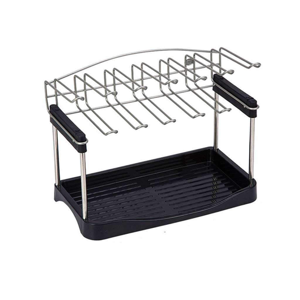 LXTIN Flower Stand Kitchen Drain Holder - Red Wine Glass Cup Holder, Drying Tray Rack (39.5x21x30cm) - Perfect for Kitchen Countertop, Bar, and Dining Room Organization