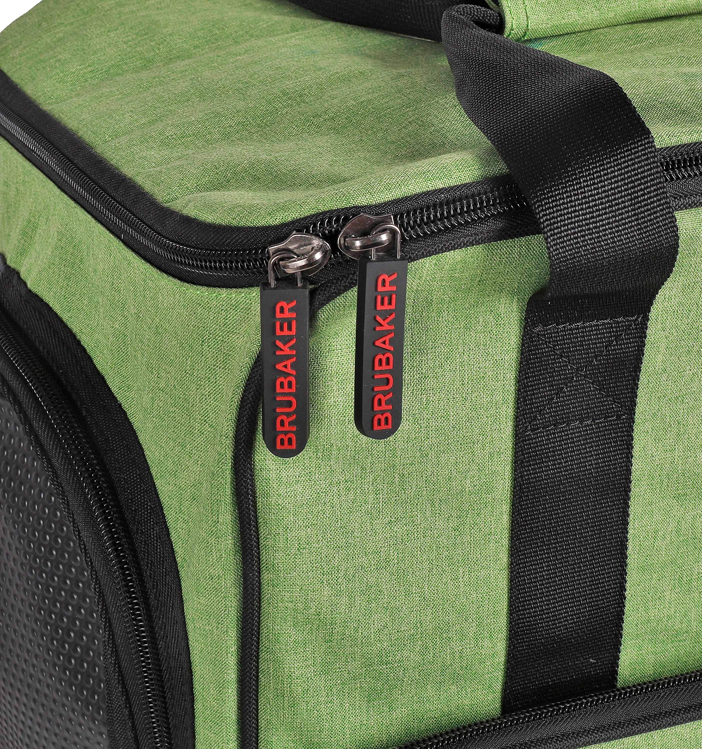 Premium Ski Bag & Boot Bag Combo Set for 1 Pair Skis, Poles, Boots & Helmet - Durable Travel Storage Solution for Ski Trips - Green & Black Design for Winter Sports Enthusiasts