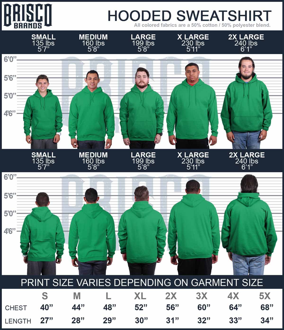 Brisco Brands Beast Gym Fitness Hoodie for Men - Premium Cotton Hooded Sweatshirt for Weightlifting, Bodybuilding & Workout | Gym Wear & Casual Streetwear