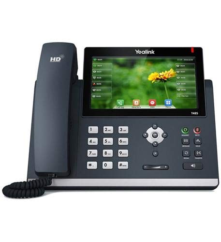 Yealink SIP-T48S Business IP Phone System - 6 Phone Bundle with Voicemail, Auto Attendant, Call Recording & 1 Year Free TWAComm Service | Ideal for Office Communication, Remote Work & Call Center Operations