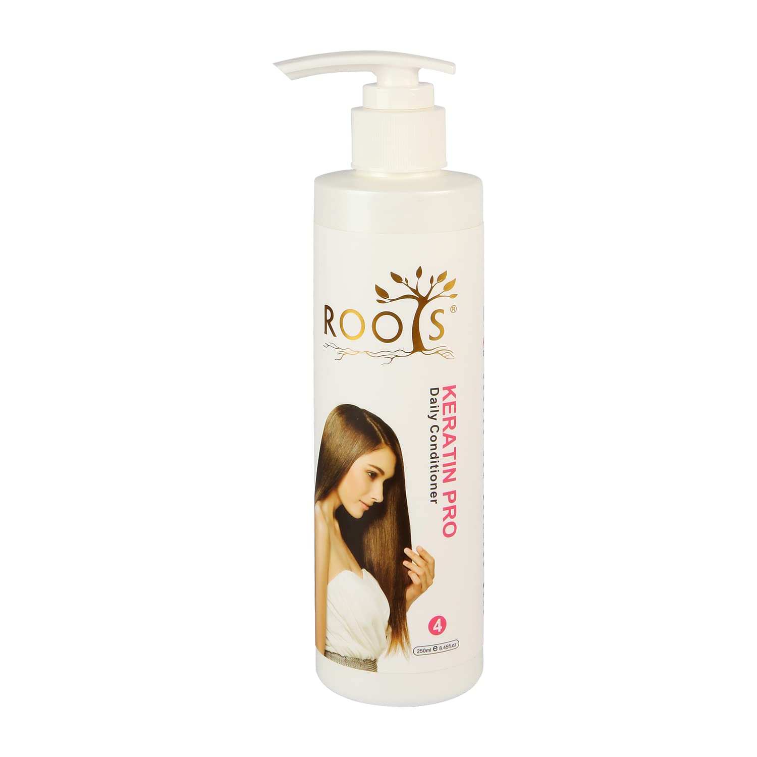ROOTS Canada Keratin Pro Daily Conditioner 250ml - Hydrating & Repairing Hair Treatment for Dry, Damaged Hair - Perfect for Daily Use at Home & Salon