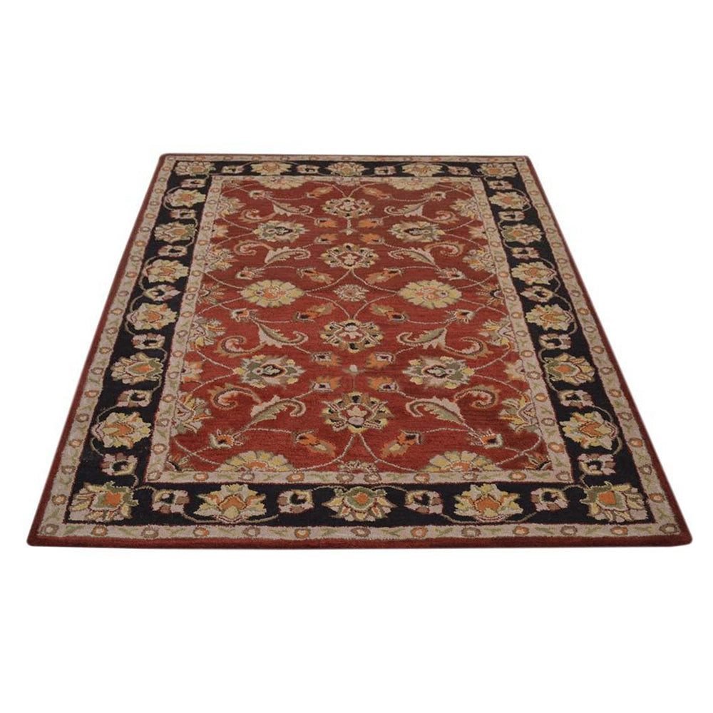 Premium Arak Hand Tufted Wool Rug - Soft & Durable Moroccan Style Area Rug for Living Room, Bedroom, or Office Decor