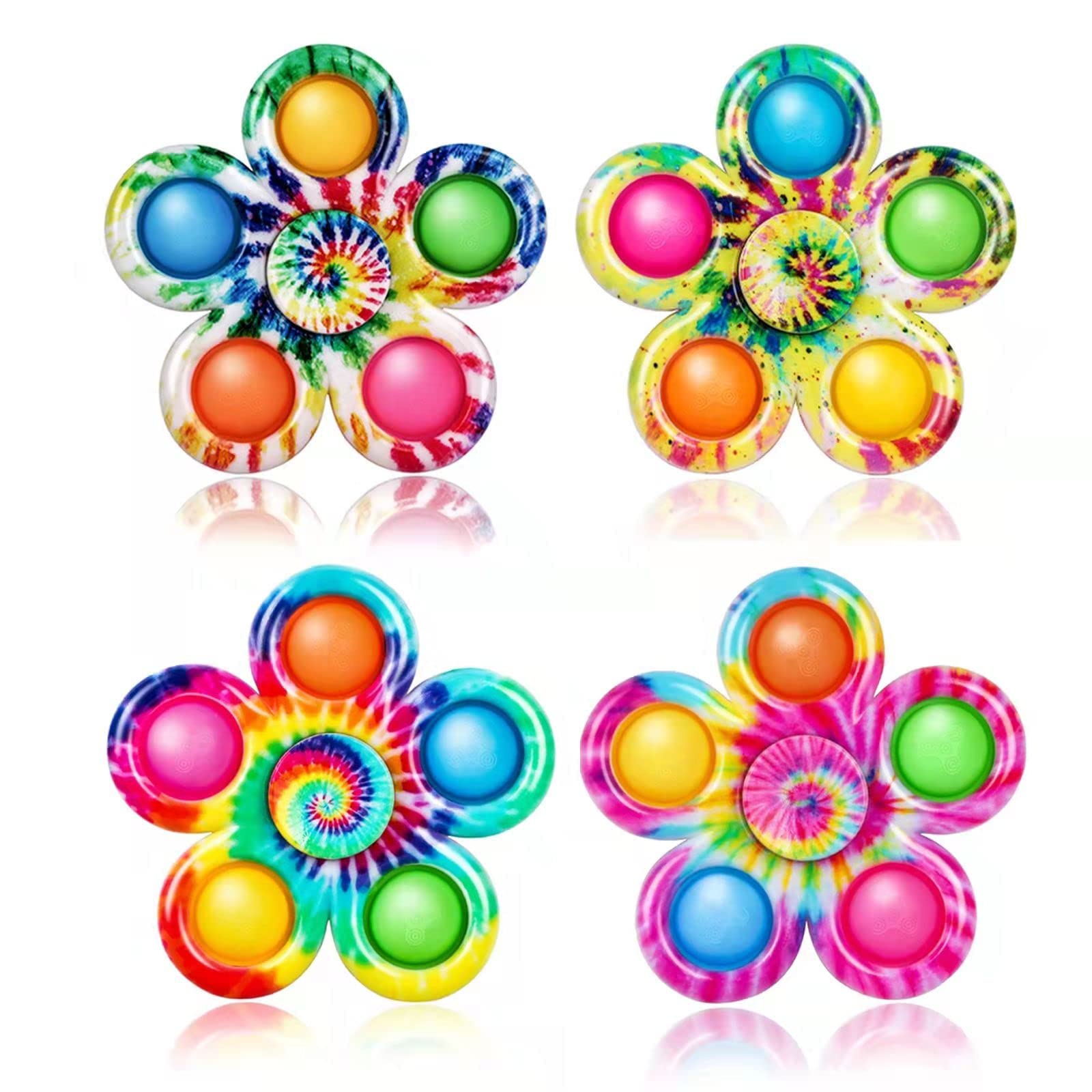 Fidget Spinner Toy Set - Mini Stress Relief Sensory Toys for Kids & Teens | Classroom Prizes, Party Favors & Goodie Bag Stuffers | Anxiety Relief & Focus Tools for ADHD, Autism & Office Use