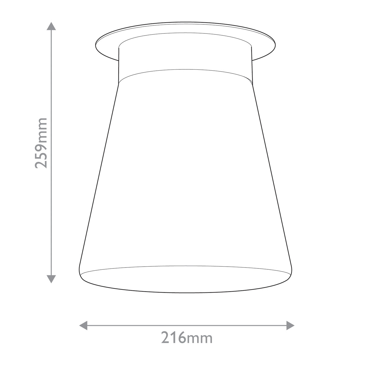 Albers Flush 1 Liter E27 Ceiling Light Fixture - Modern LED Lighting for Bedroom, Living Room & Hallway