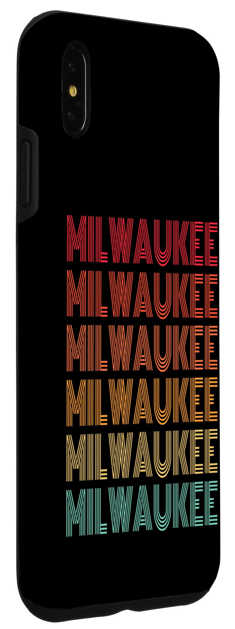 iPhone XS Max Case - Vintage Milwaukee Letters Design - Durable Protective Cover for Everyday Use & Travel