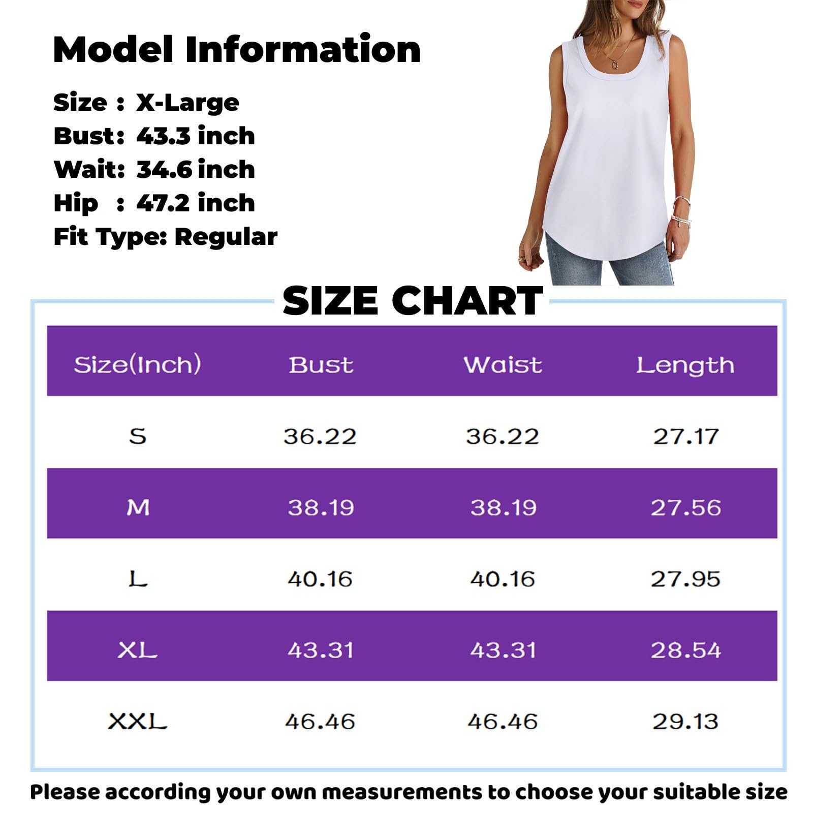 2024 Women's Summer Sleeveless Tank Tops - Square Neck Casual Printed Loose Fit Yoga Shirts for Workout & Daily Wear | Cute Blouses for Beach, Gym, Running & Street Fashion