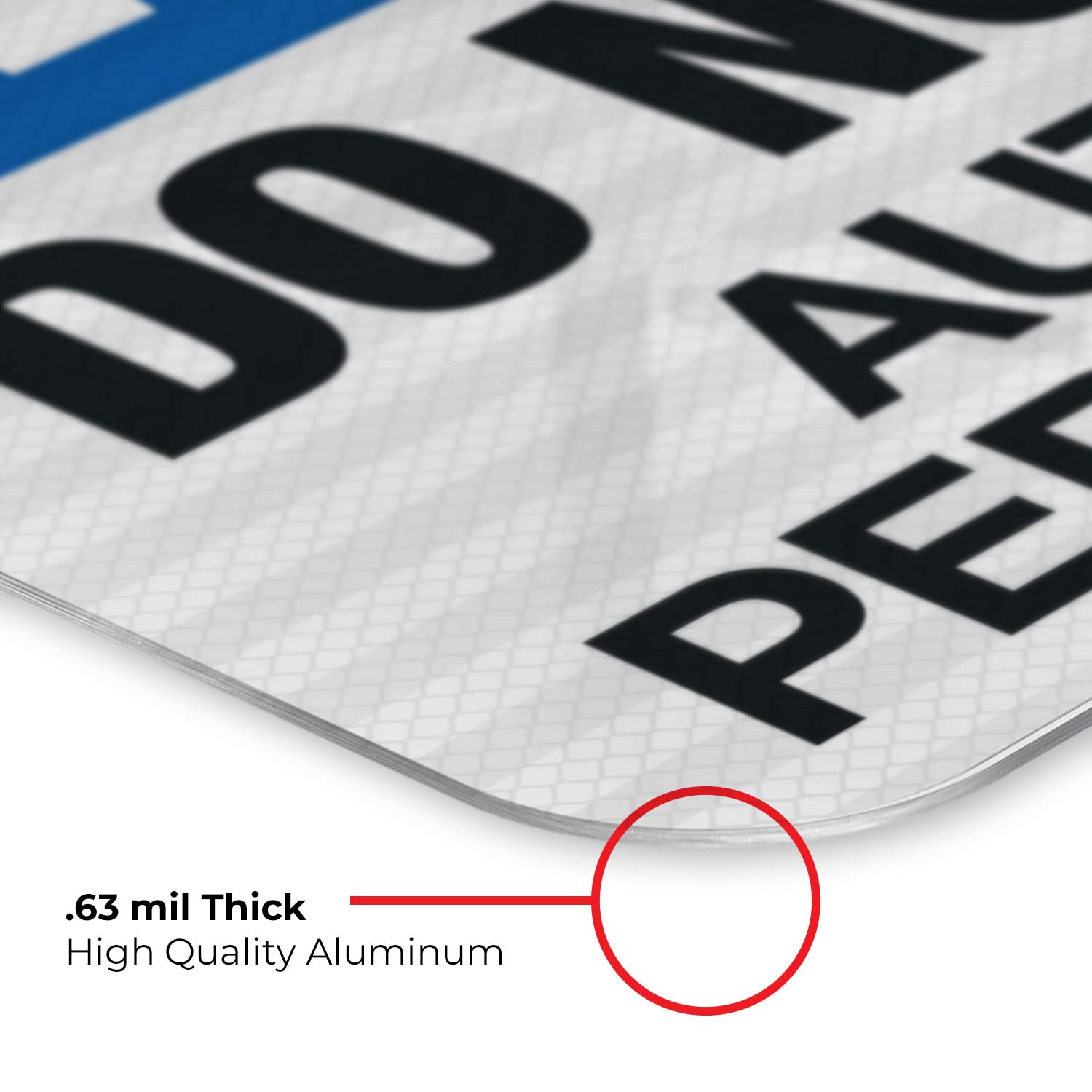 OSHA Compliant 'Do Not Enter Authorized Personnel Only' Reflective Aluminum Sign - 12x18 Inches, 3M EGP Reflective .063 Aluminum, Fade Resistant for Indoor & Outdoor Use - Made in USA | Perfect for Construction Sites, Warehouses & Restricted Areas