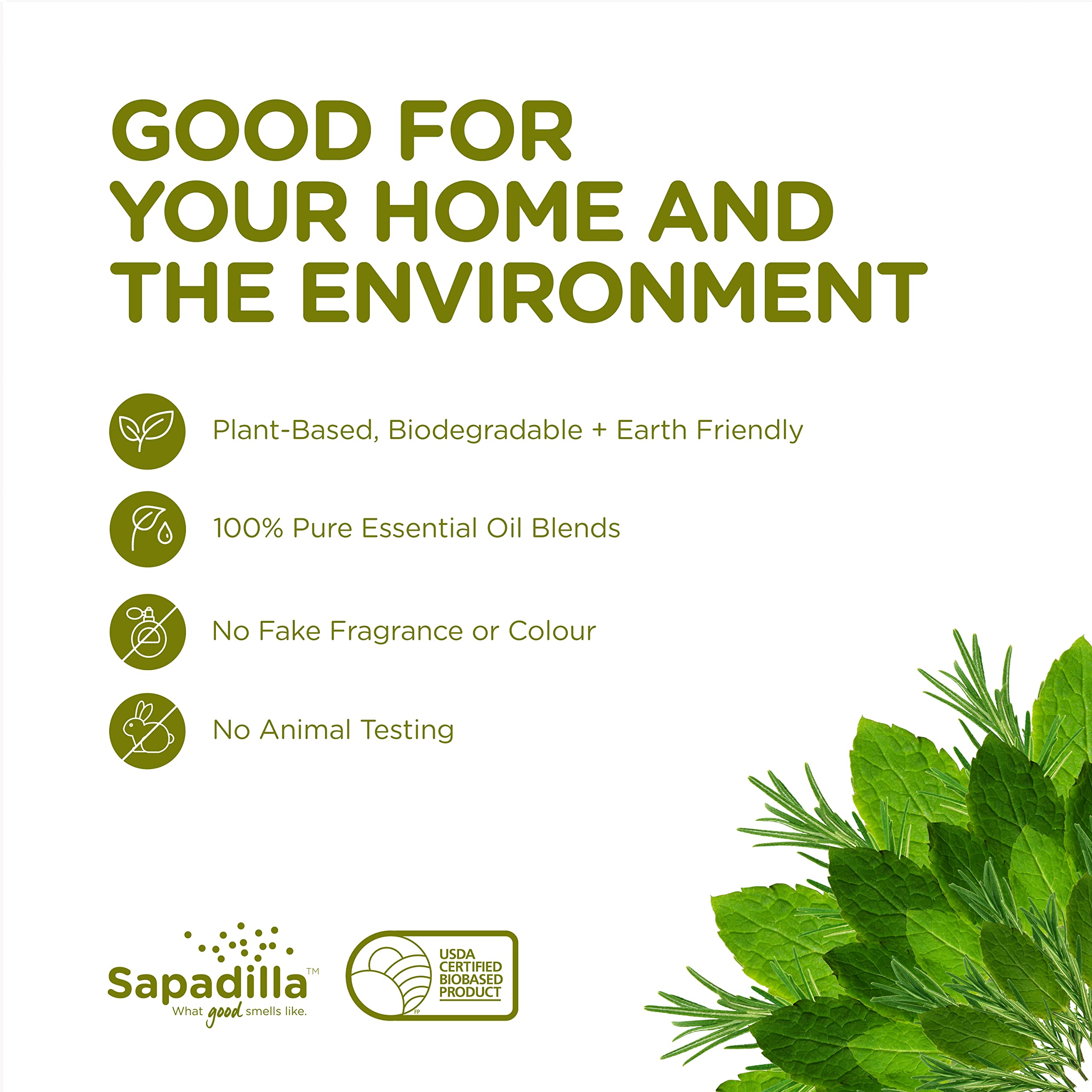 Sapadilla Rosemary Peppermint Liquid Hand Soap - 100% Pure Essential Oil Blend, Moisturizing & Cleansing, Plant-Based Biodegradable Formula - 12oz (2 Pack) - Perfect for Home, Kitchen, Bathroom & Office Use