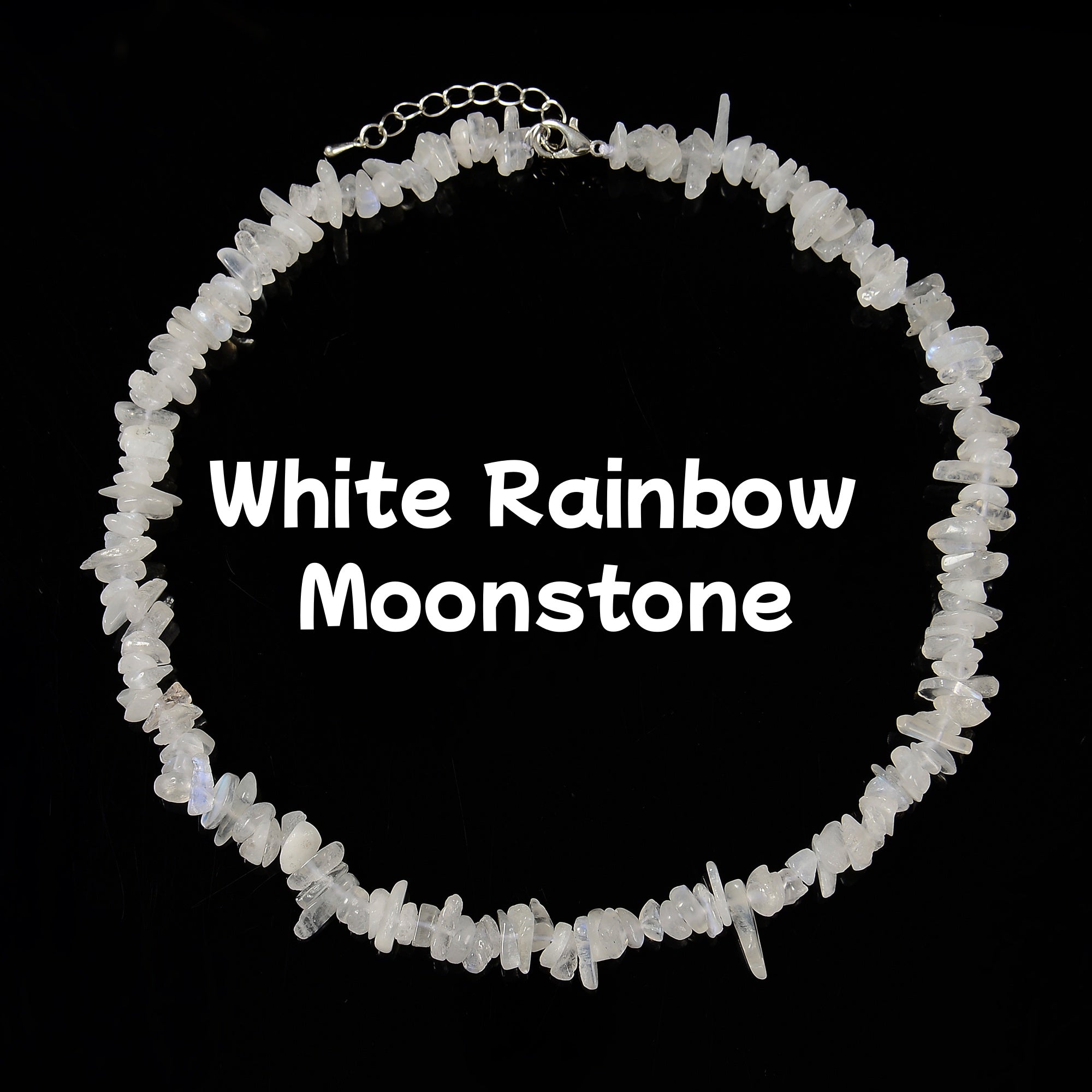 02 Mixed Gemstone Chips 6-8mm Beaded Necklace - 16