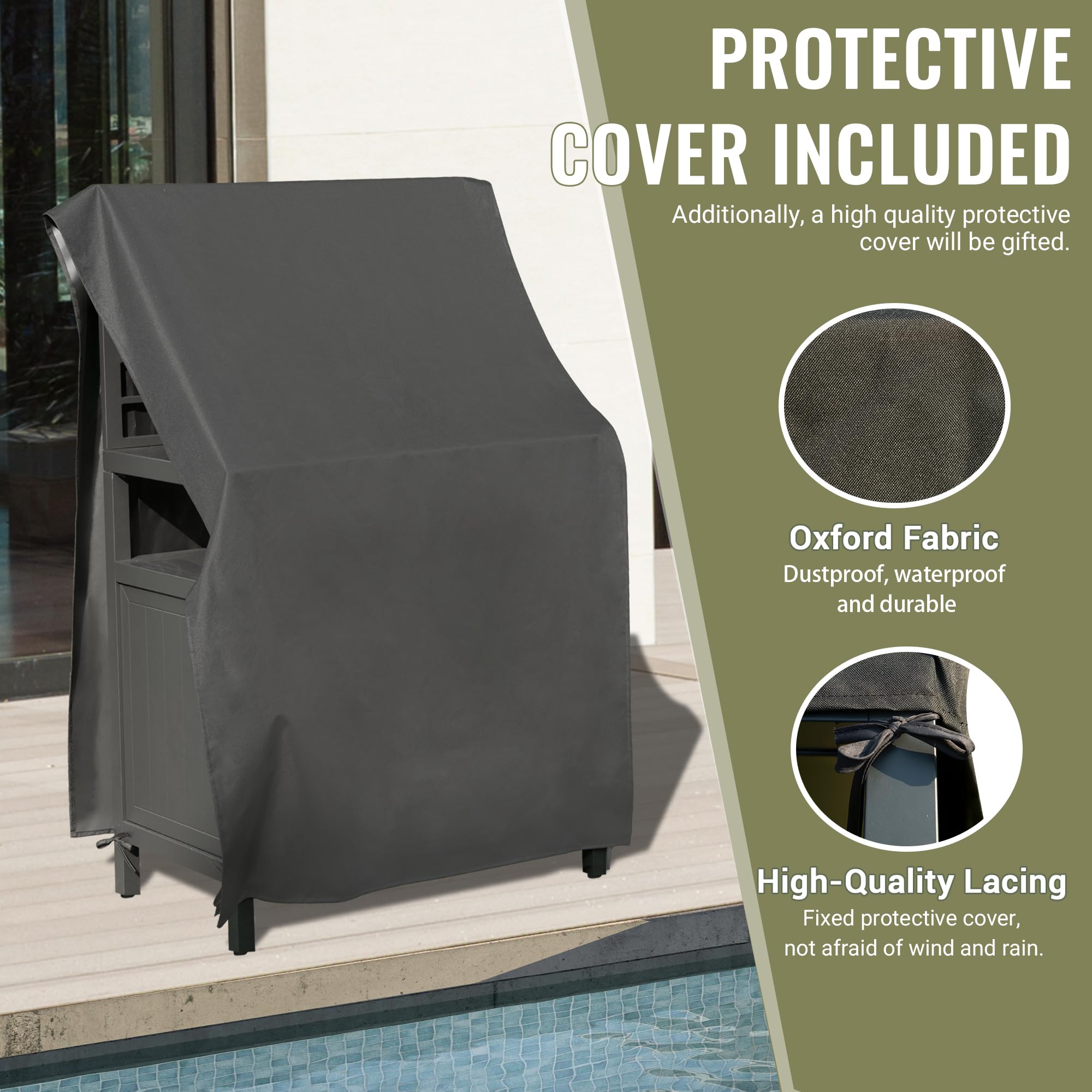 Modular Outdoor Kitchen Island - Aluminum BBQ Grill Table for Deck & Patio