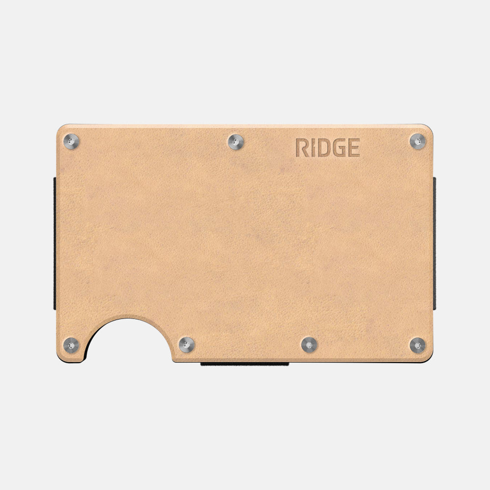 Ridge Wallet for Men - Slim Minimalist RFID Blocking Leather Wallet - Perfect for Everyday Carry, Travel & Gifting