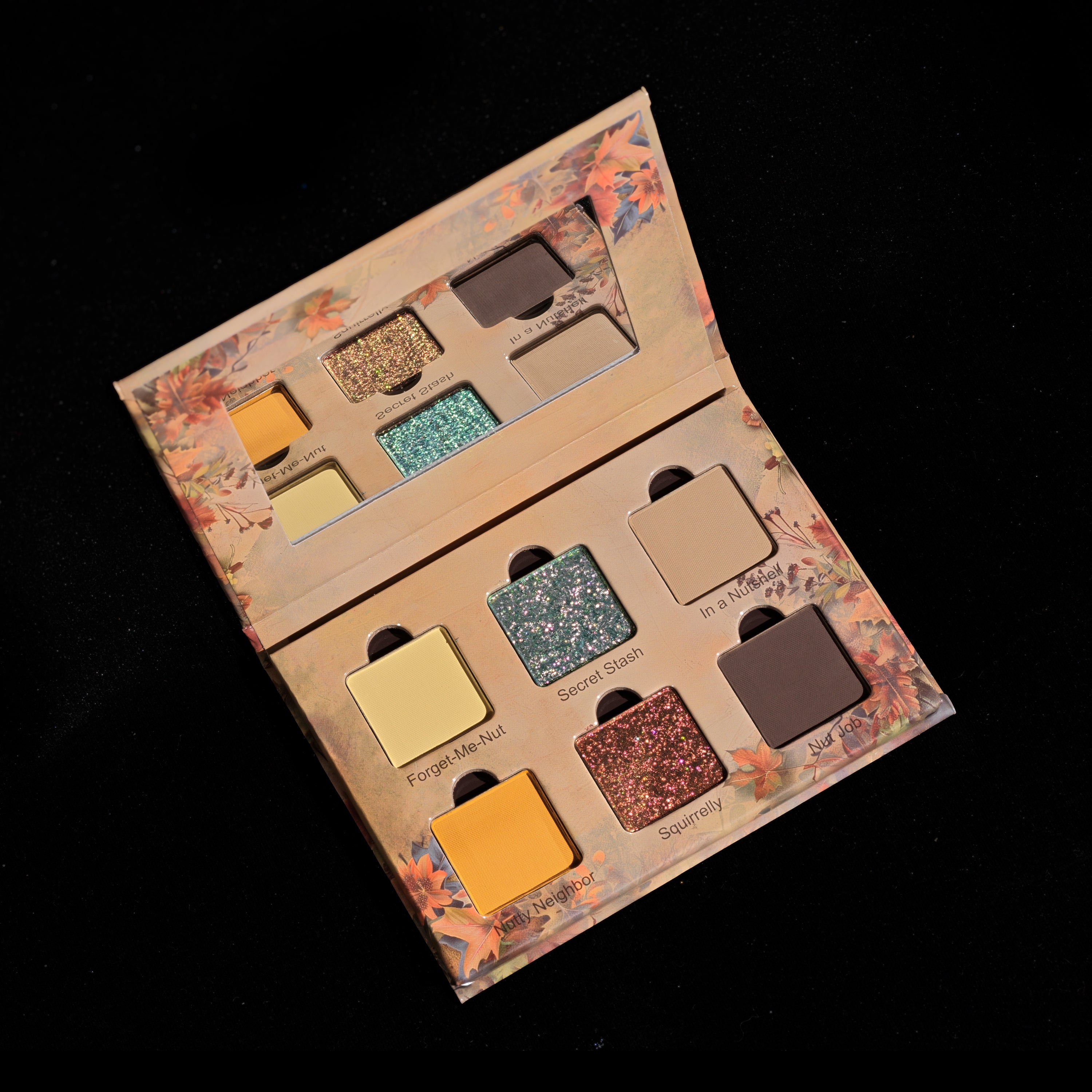 Nutty by Nature Mini Eyeshadow Palette - 12 Neutral & Earthy Tones, Vegan & Cruelty-Free Makeup for Everyday Wear, Travel & Professional Makeup Artists