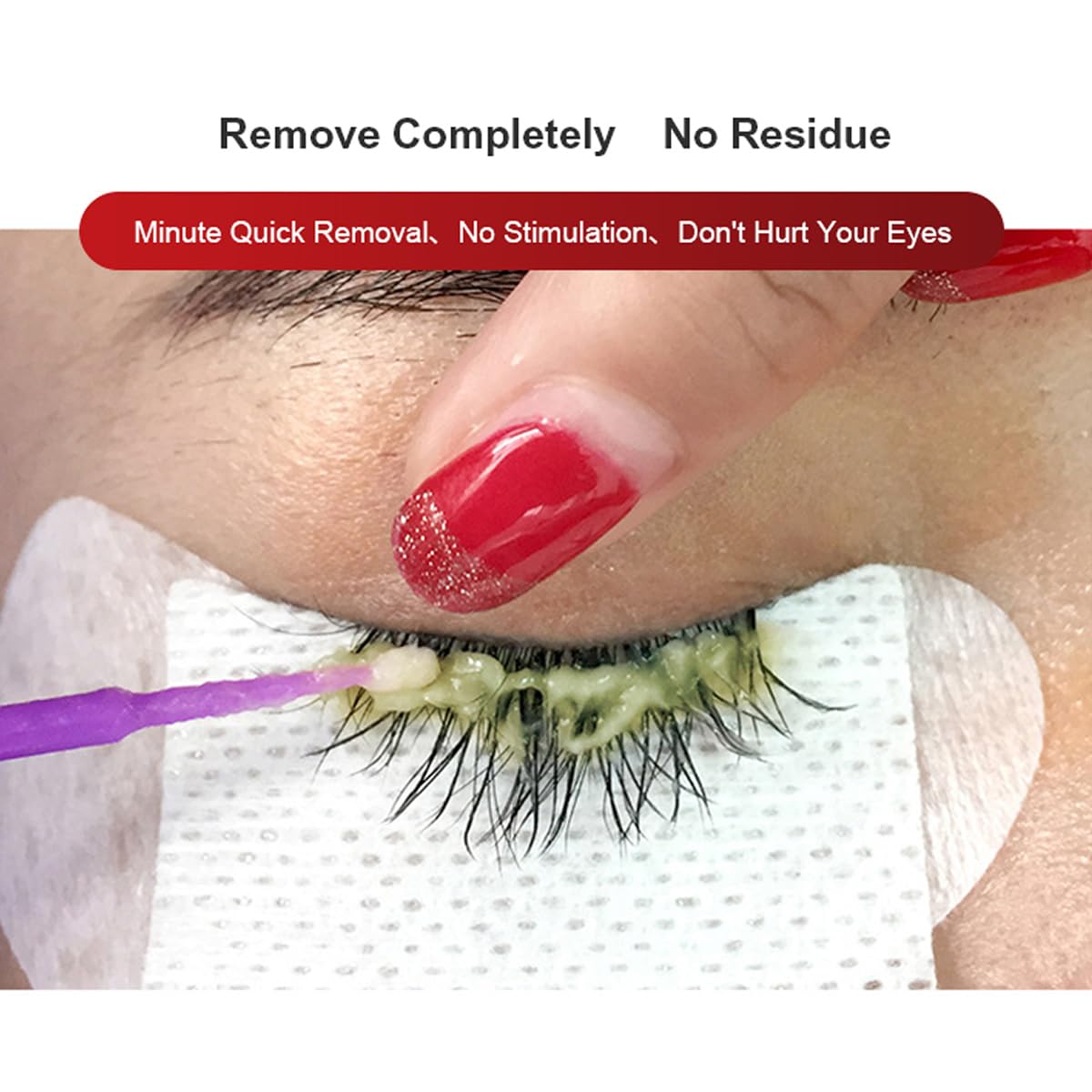 Professional Eyelash Extension Remover Cream - Fast Acting Lash Adhesive Dissolver (15ml) | Removes Even Strongest False Lashes in 60 Seconds | Perfect for Salon Use & At-Home Lash Maintenance