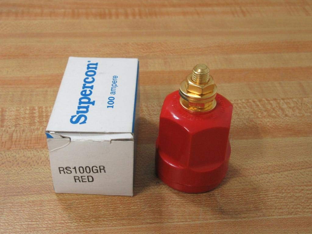 SUPERIOR ELECTRIC RS100GR 100A Test Receptacle Socket - Red Weatherproof Industrial Grade for Electrical Testing & Power Distribution