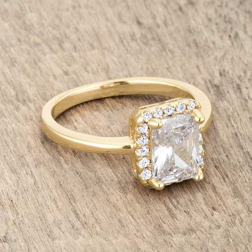 2ct CZ 14k Gold Classic Engagement Ring for Women - Elegant Wedding Band, Anniversary Gift, Promise Ring for Her