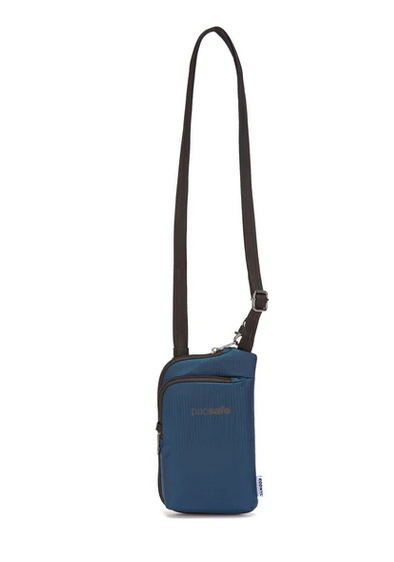 Pacsafe Daysafe ECONYL Anti-Theft Crossbody Bag - Secure Travel & Commute Essential for Women & Men | RFID Protection, Slash-Resistant Straps | Perfect for City Exploration, Shopping & Daily Use