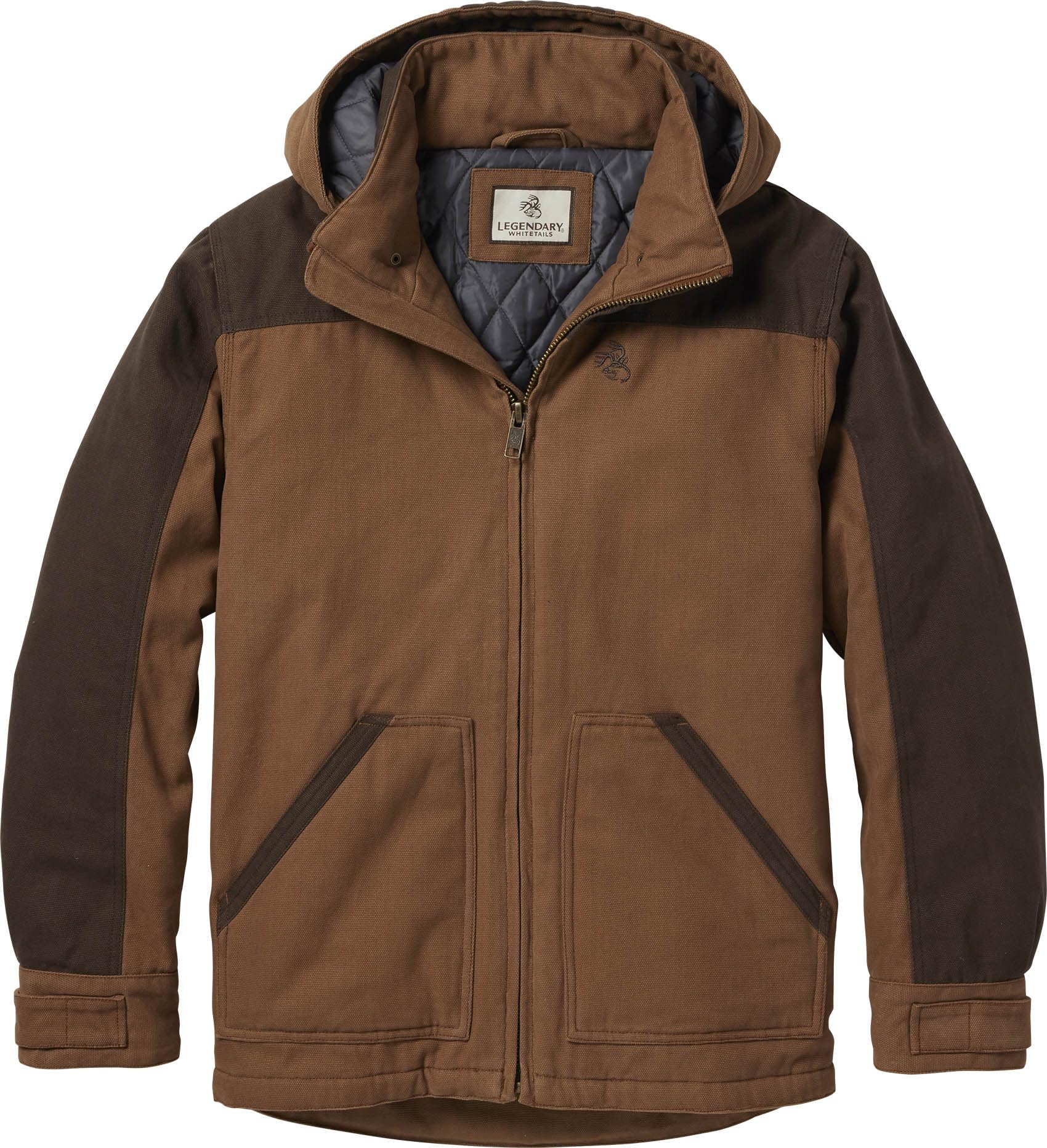Legendary Whitetails Men's Canvas Cross Trail Workwear Jacket - Durable Outdoor Coat for Hunting, Hiking & Camping - Water-Resistant Canvas Work Coat for Cold Weather Adventures