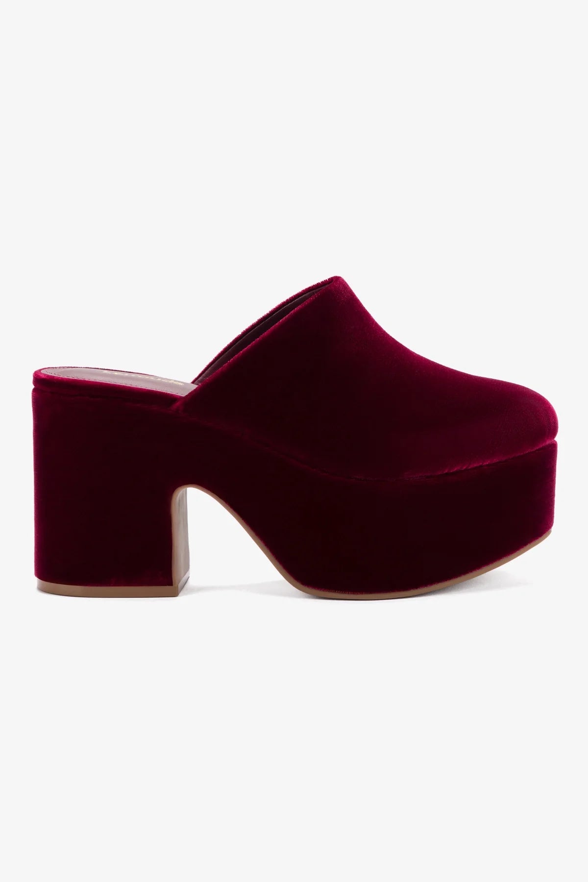 Miso Platform Clog Shoes for Women - Comfortable Velvet Slip-On Clogs with Arch Support - Perfect for Indoor, Outdoor, and Casual Wear