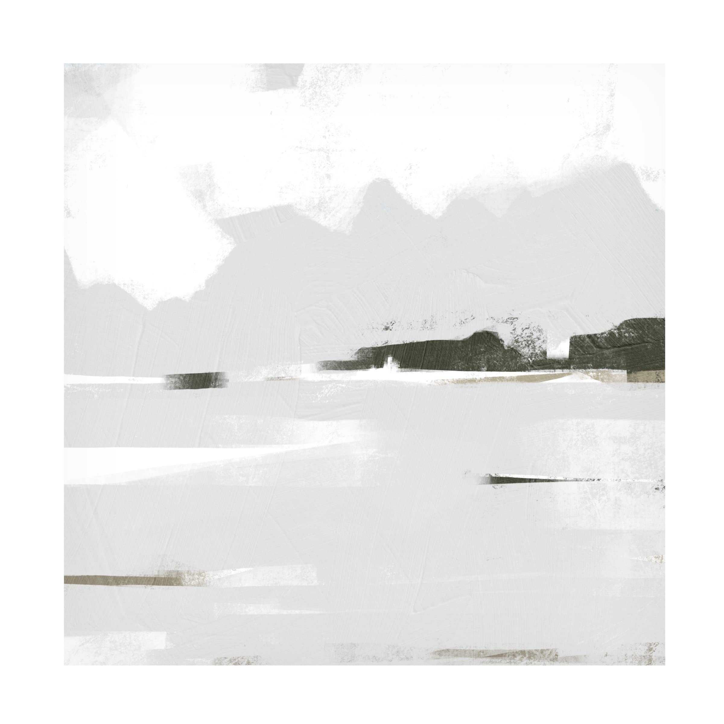 Emma Scarvey 'Coastal Haze I' Canvas Wall Art Print - Modern Beach Landscape Painting for Living Room, Bedroom & Office Decor