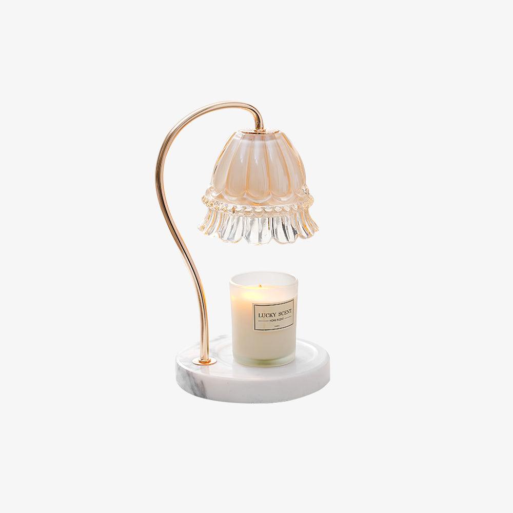 Lily Marble Warmer Table Lamp - Elegant Aromatherapy Diffuser for Home, Office & Spa - Perfect for Relaxation, Meditation & Mood Lighting