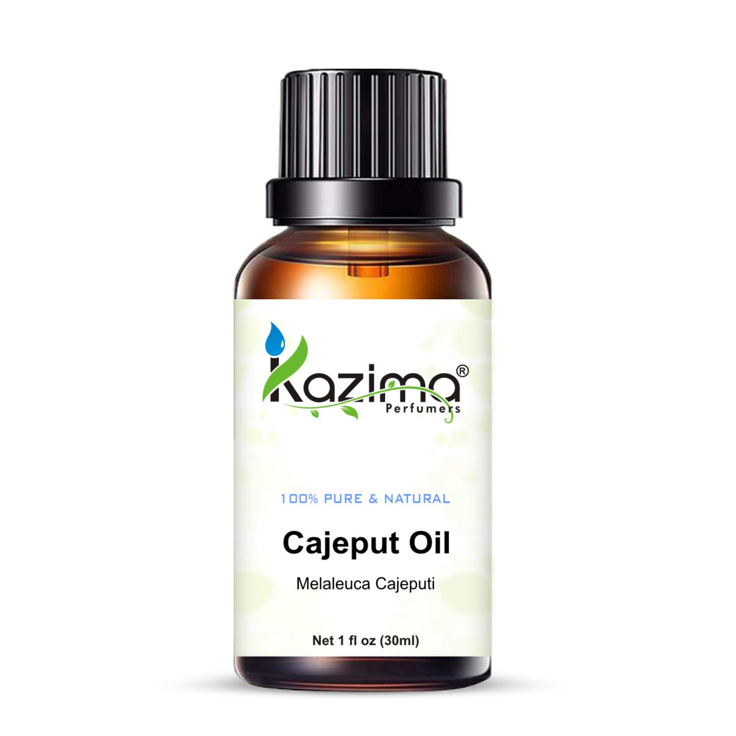 KAZIMA 100% Pure Cajeput Essential Oil - Natural Undiluted Aromatherapy Oil for Skin Care, Hair Growth & Relaxation, 30ml - Perfect for Massage, Diffuser & DIY Beauty Products