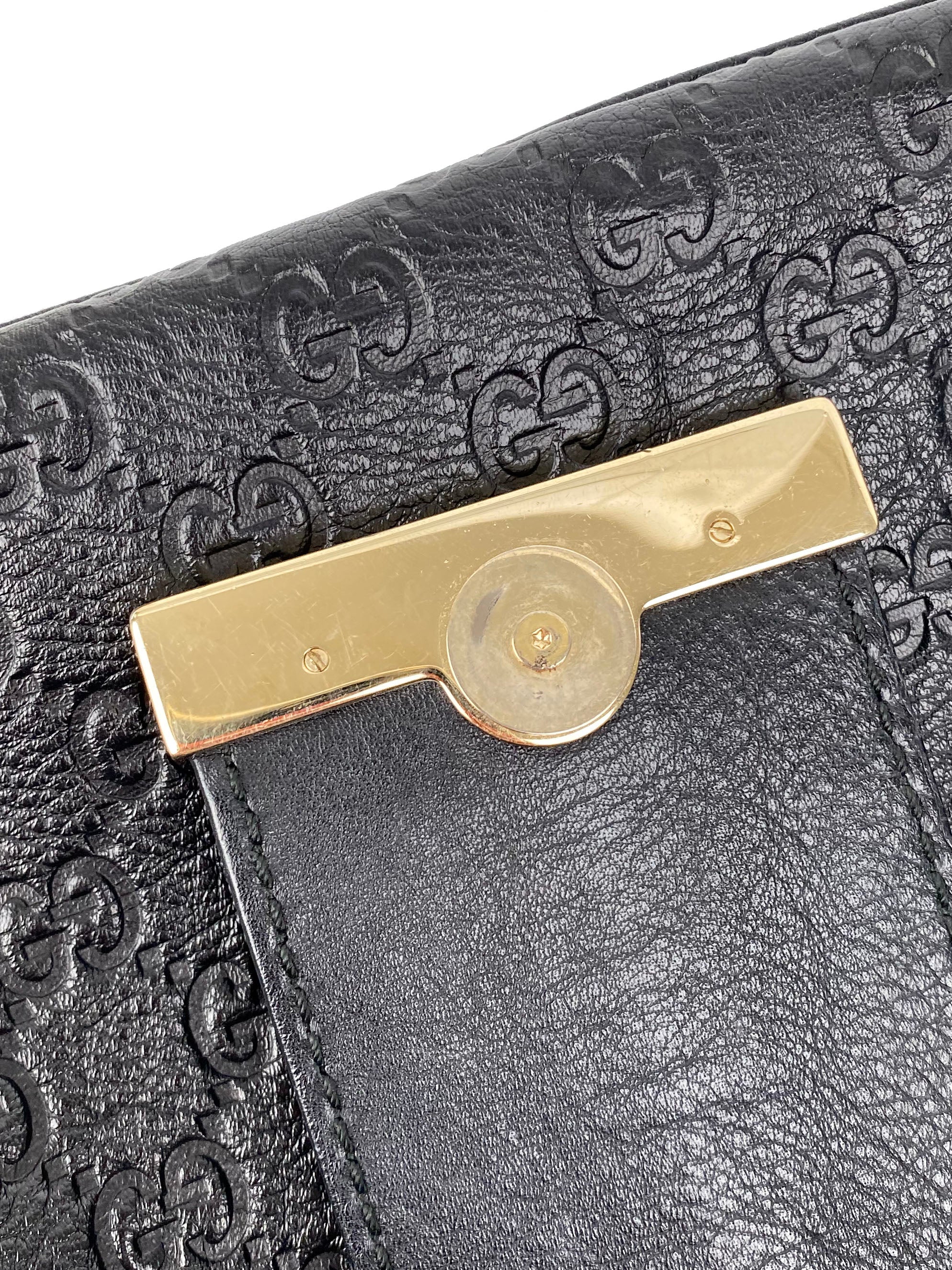 Gucci Black Guccissima Hobo Bag - Luxury Leather Shoulder Bag for Women | Perfect for Work, Travel & Evening Events