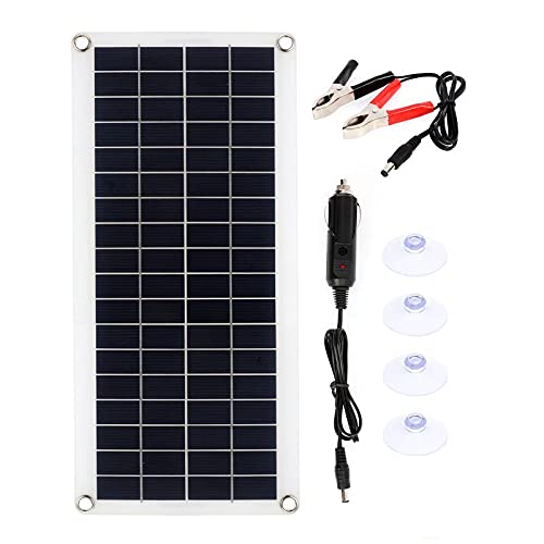 12V Solar Panel Kit with 10-60A Controller & USB Port - Portable Solar Charger for Cars, Yachts, RVs, Boats & Mobile Devices - Perfect for Off-Grid Power, Emergency Charging & Outdoor Adventures
