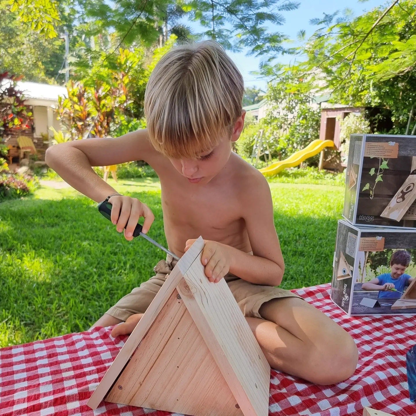 HABA Terra Kids Nesting Box Kit - Wooden Stacking Toy for Kids, Educational Montessori Learning Toy for Toddlers - Perfect for Home, Classroom & Outdoor Play
