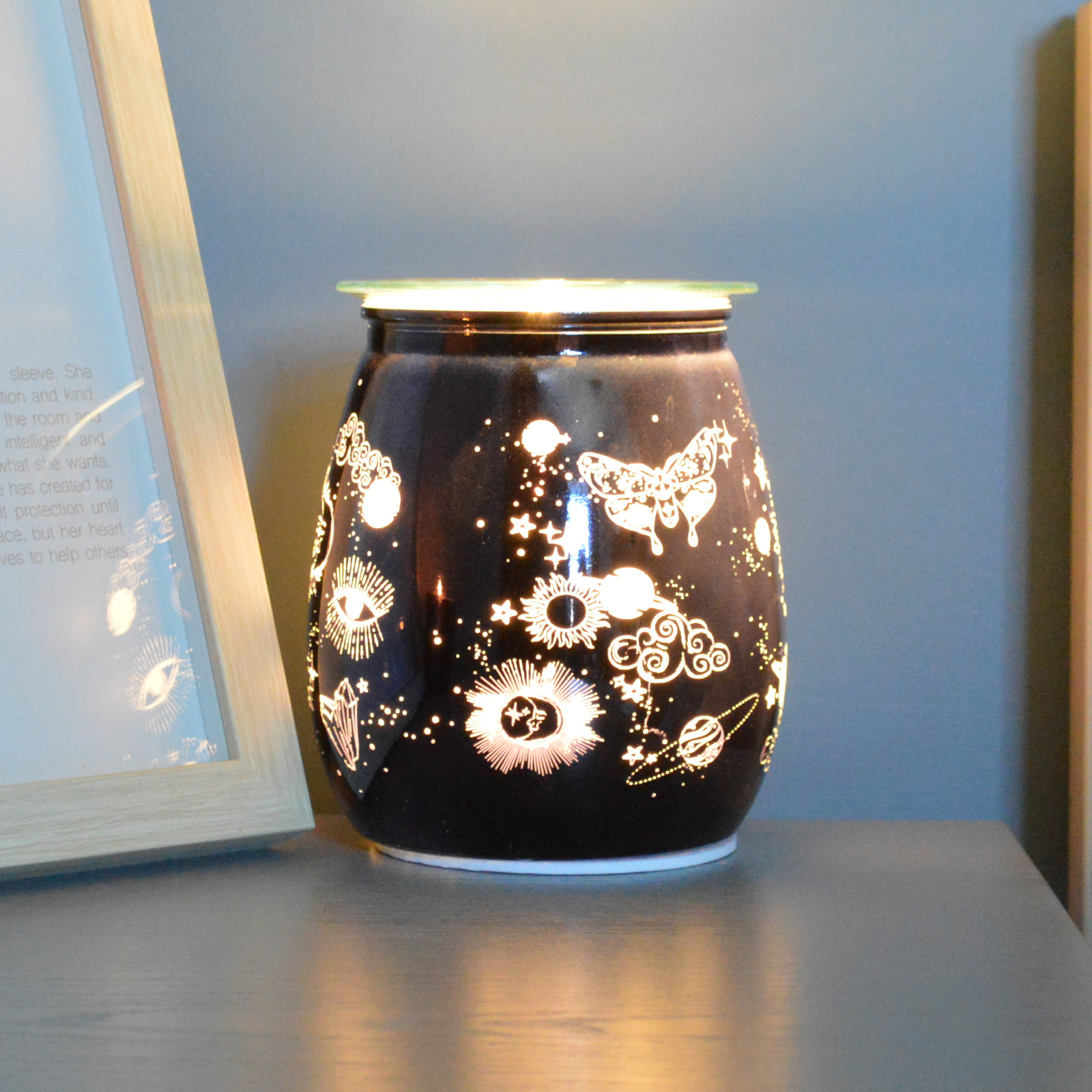 Cello Celestial Electric Wax Melt Warmer - Aromatherapy Diffuser with Copper Finish for Home, Office & Spa Relaxation