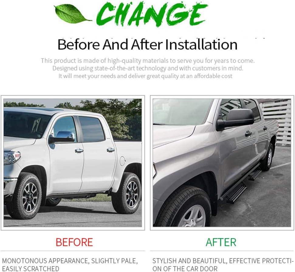 2007-2021 Toyota Tundra Double Cab Running Boards - Heavy Duty Side Steps with Non-Slip Surface for Easy Entry & Exit - Perfect for Off-Road Adventures & Daily Commuting