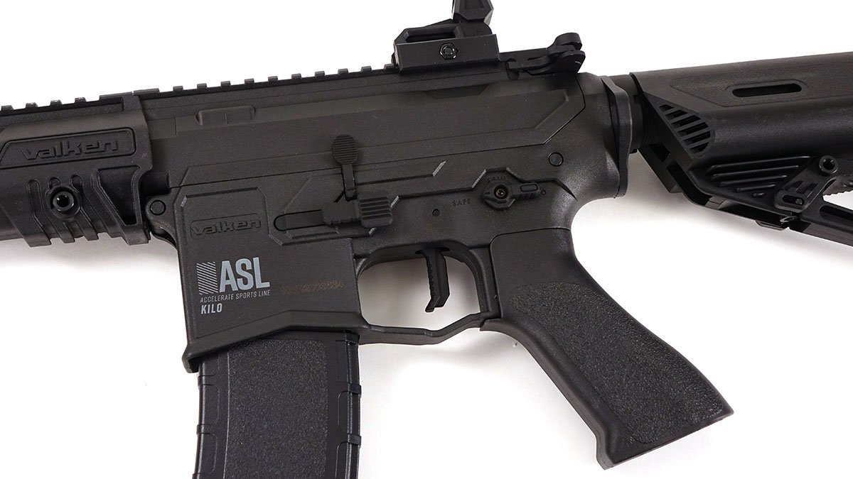 Valken ASL Kilo M4 6mm AEG Airsoft Rifle - Black with Battery & Charger | Perfect for Tactical Training, Outdoor Games & Airsoft Battles