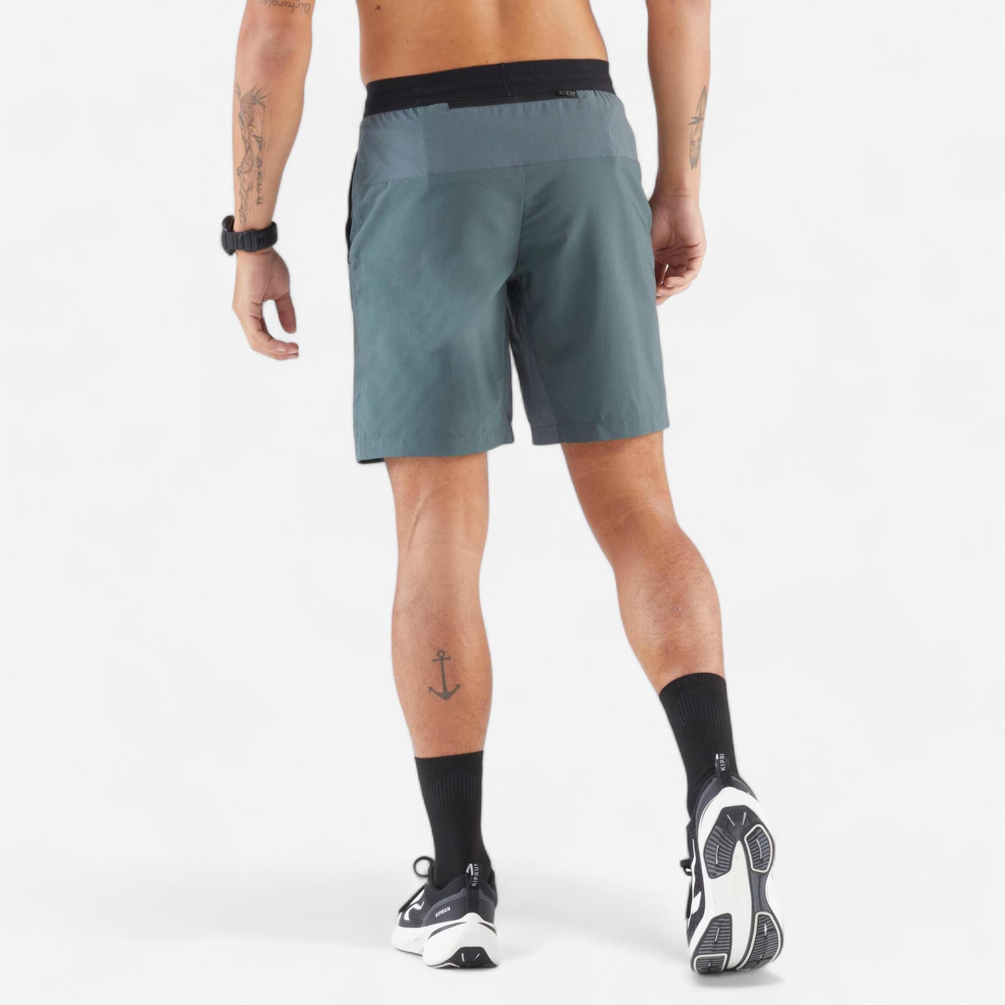 Kiprun Men's Run 500 Breathable Quick-Dry Running Shorts - Lightweight Athletic Shorts for Jogging, Gym Workouts & Outdoor Sports