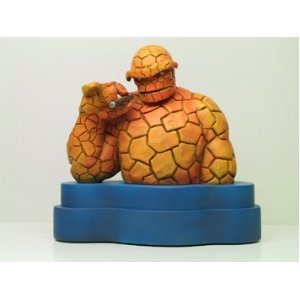 Fantastic Four The Thing Mini Bust - Collectible Marvel Superhero Statue for Display & Home Decor