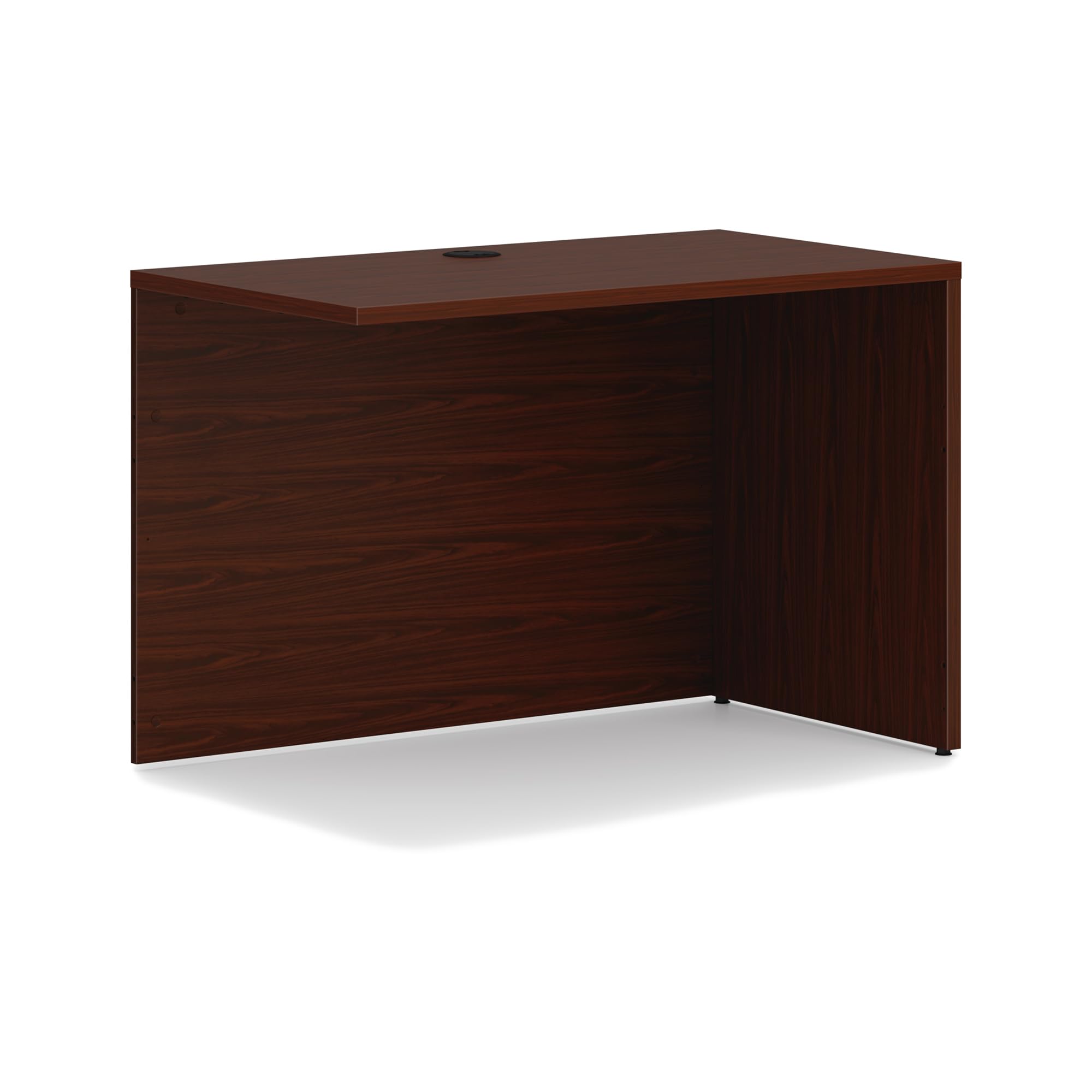 HON MOD L-Shaped Desk with Return Shell - Executive Corner Computer Desk for Home Office & Gaming - Durable Mahogany Workstation - Perfect for Small Spaces & Multi-Monitor Setups
