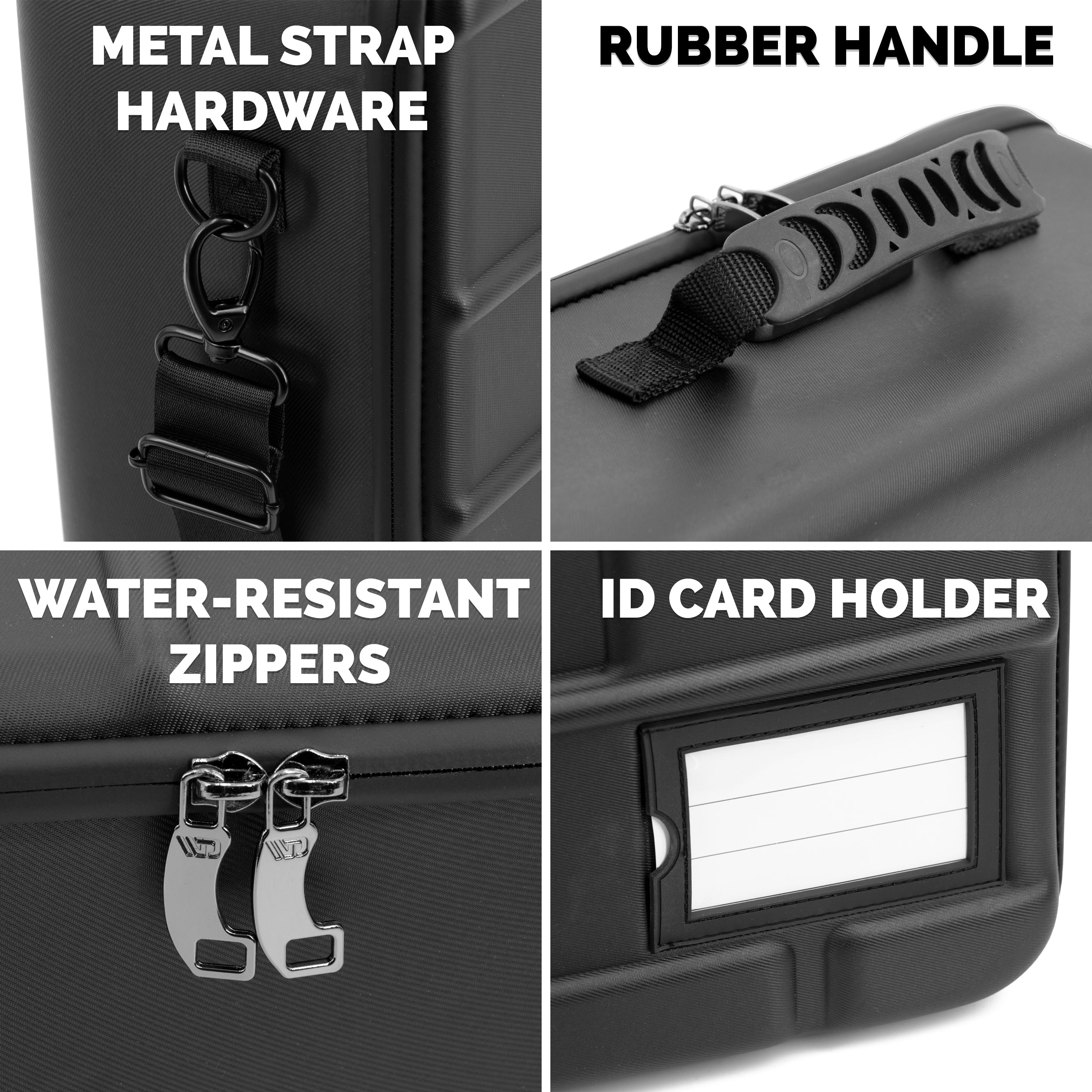 CASEMATIX 144 Slot Rock Collection Box with Programmable Lock - Crystal Storage Case with 4 Trays & Shoulder Strap - Perfect for Travel, Geology Field Trips & Mineral Organization