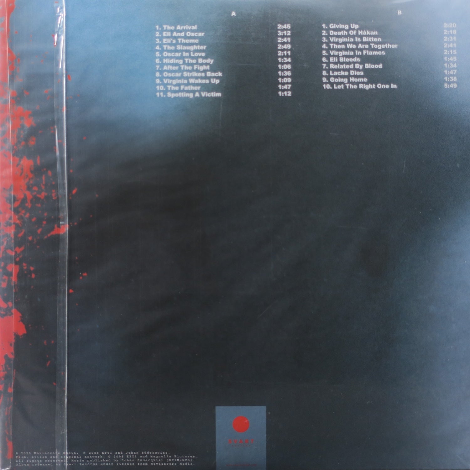 LET THE RIGHT ONE IN Original Motion Picture Soundtrack - Limited Edition Black Vinyl LP - Perfect for Horror Movie Fans & Vinyl Collectors