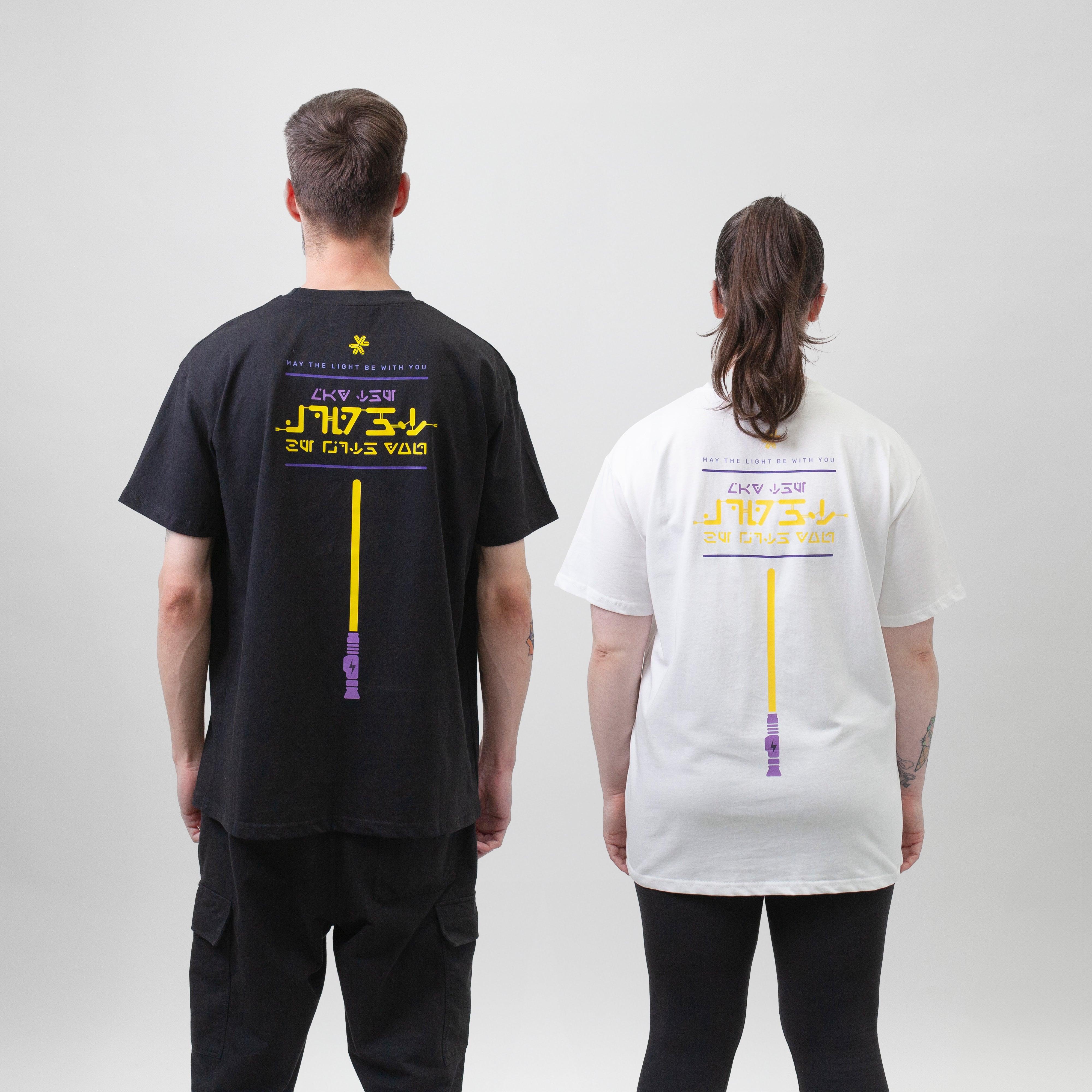 Light My Bricks™ Star Wars Lightsaber T-Shirt - Cool Jedi & Sith Inspired Graphic Tee for Men & Women - Perfect for Cosplay, Conventions & Everyday Wear